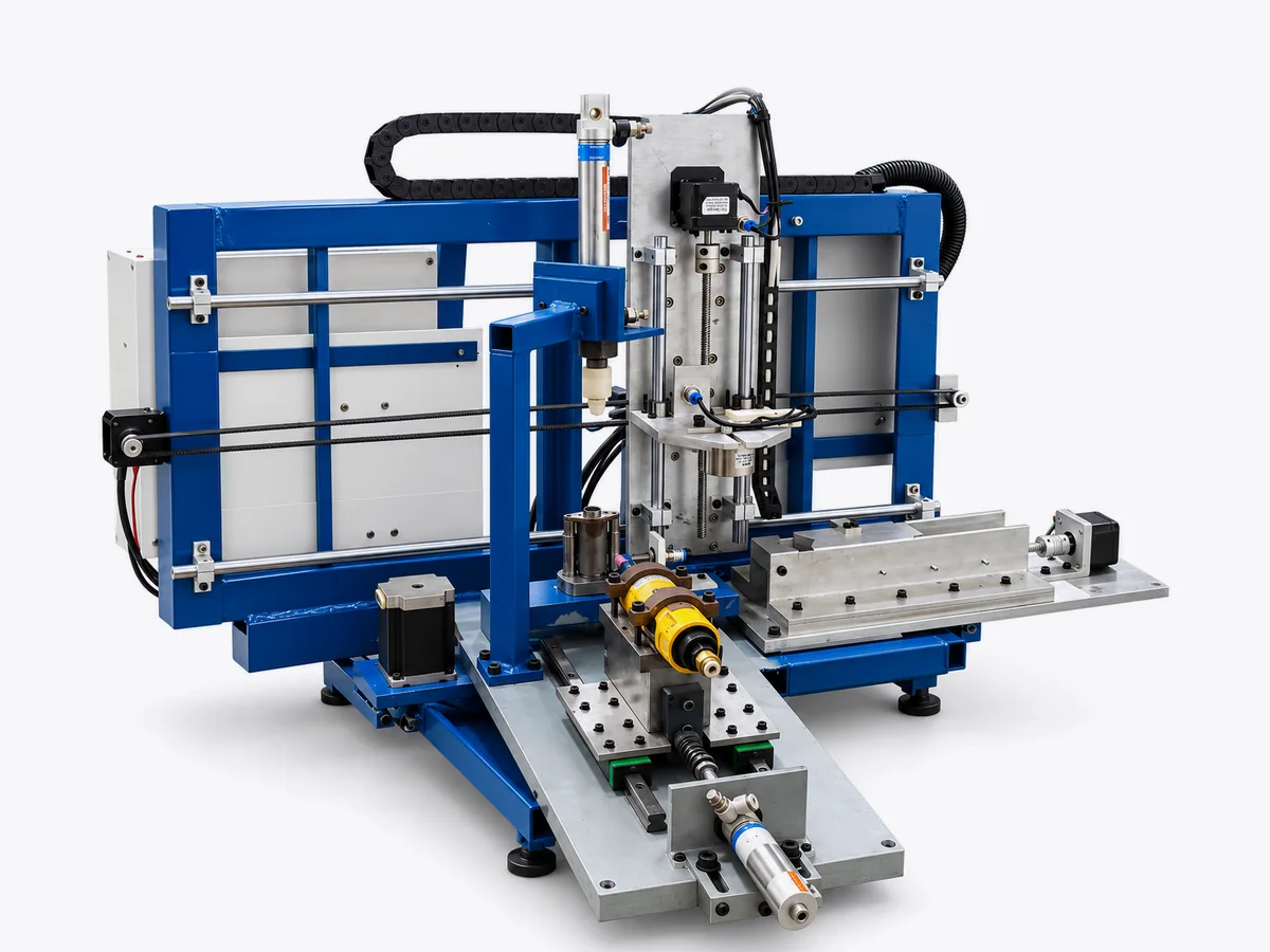 Automated deburring special-purpose machine