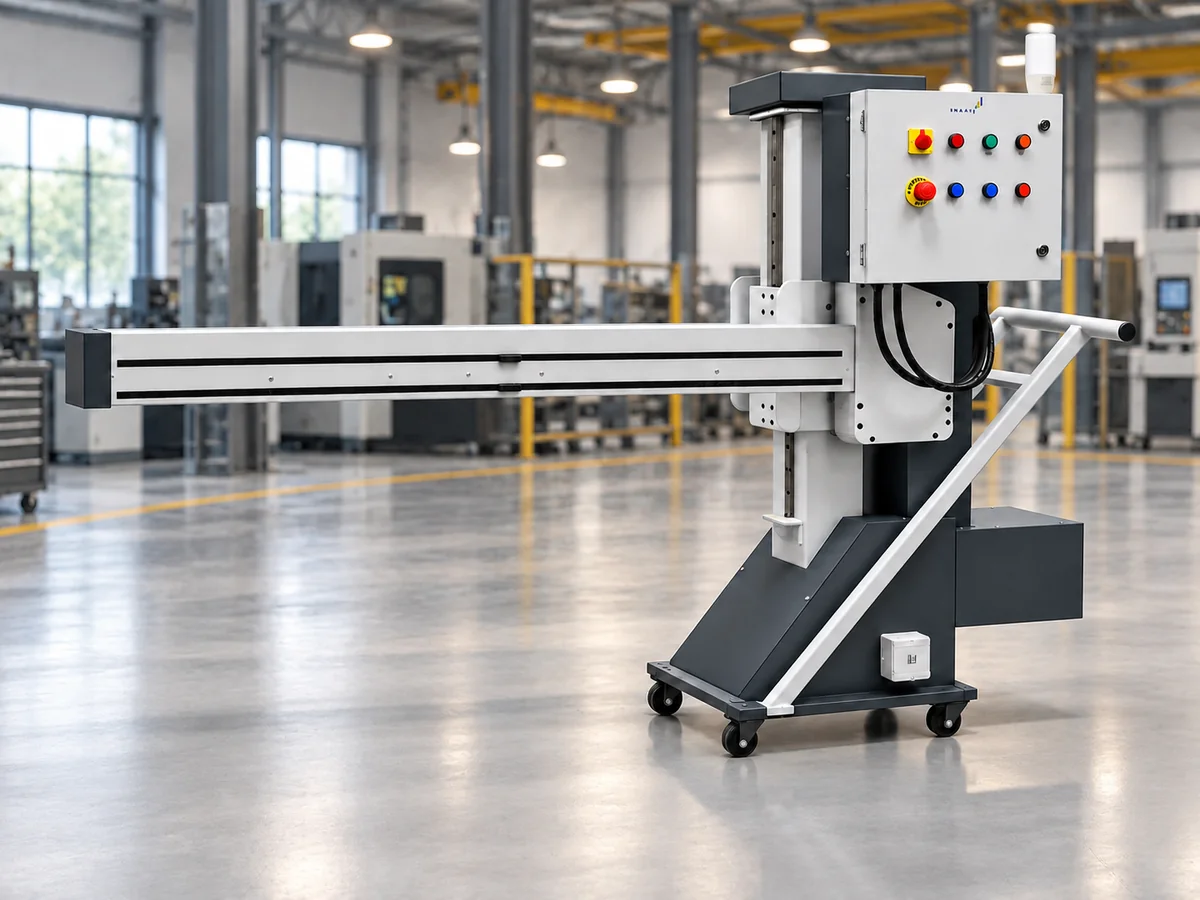 Mobile temperature-sensing unit with control panel, built for Engate